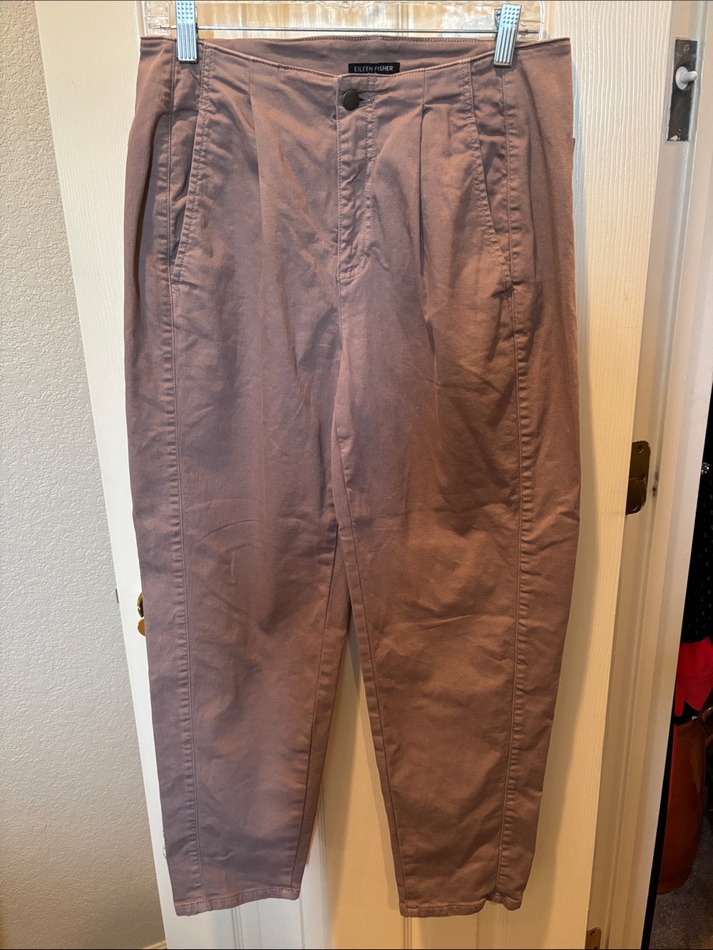 Eileen Fisher Mauve Wide-Leg Pants